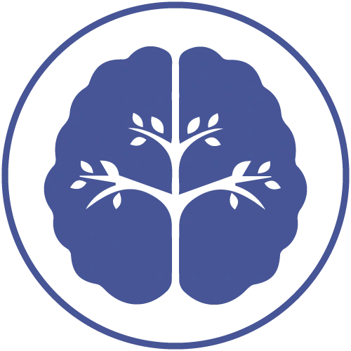 PNG logo of brain with a circle